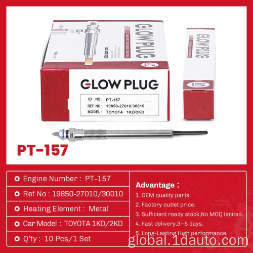 Glow plug Diesel Engines Glow plug PT-157 for Toyota 1KD,2KD Factory